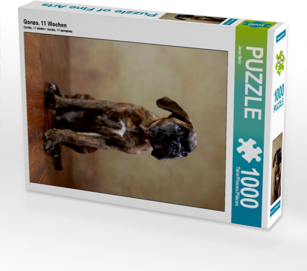 Calvendo Gonzo, 11 Wochen 1000 Teile Puzzle hoch 480x640mm, Behr Jana; 7345984