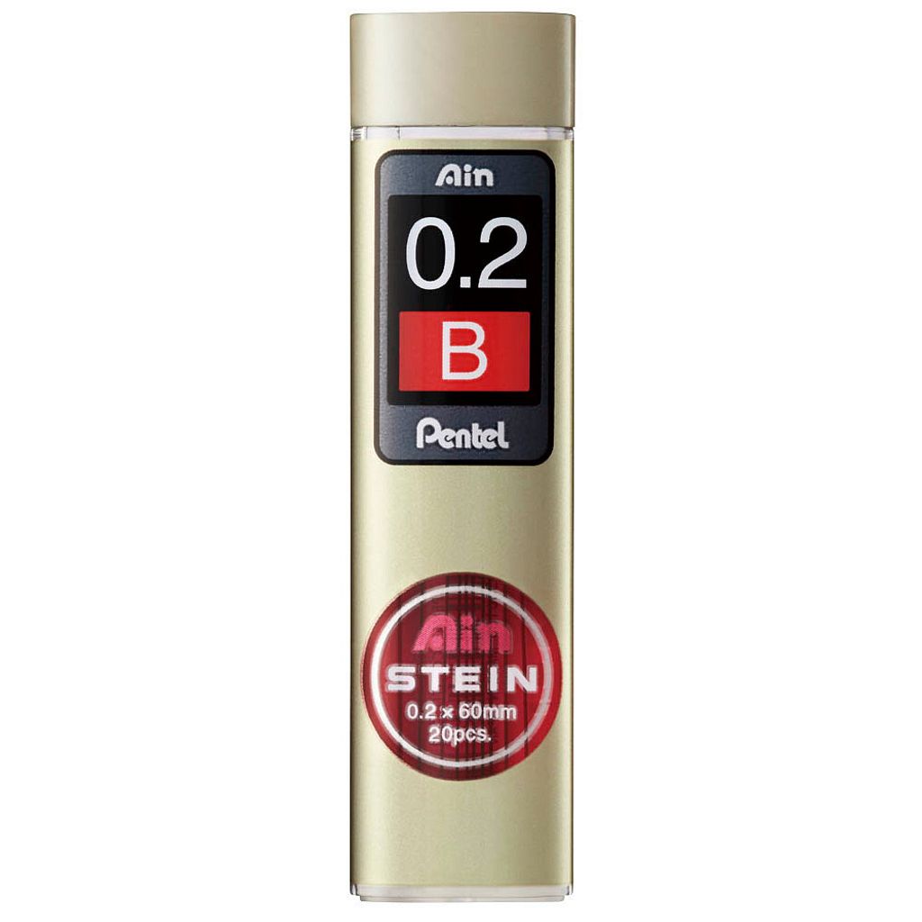 Pentel Ain Stein, B, Černá, 20 kusů, 0,2 mm, 60 mm Obrázek produktu 