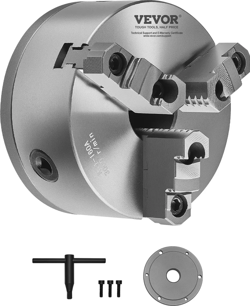 Offerta Mandrino Tornio VEVOR 160 mm 3 Ganasce HT300 Originale