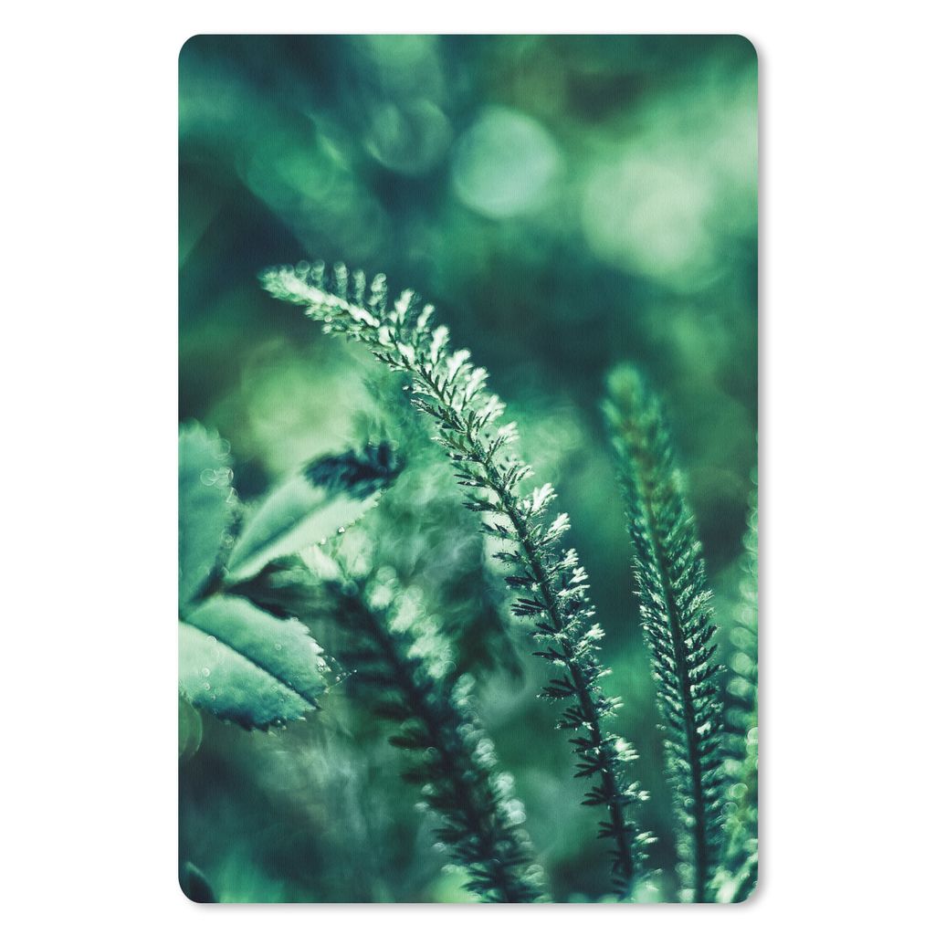 MuchoWow Mauspad Mousepad Viele verschiedene botanische Pflanzen vor einem unscharfen Hintergrund 40x60 cm - Mousepads - Maus Mat - Pad - Mausunt...