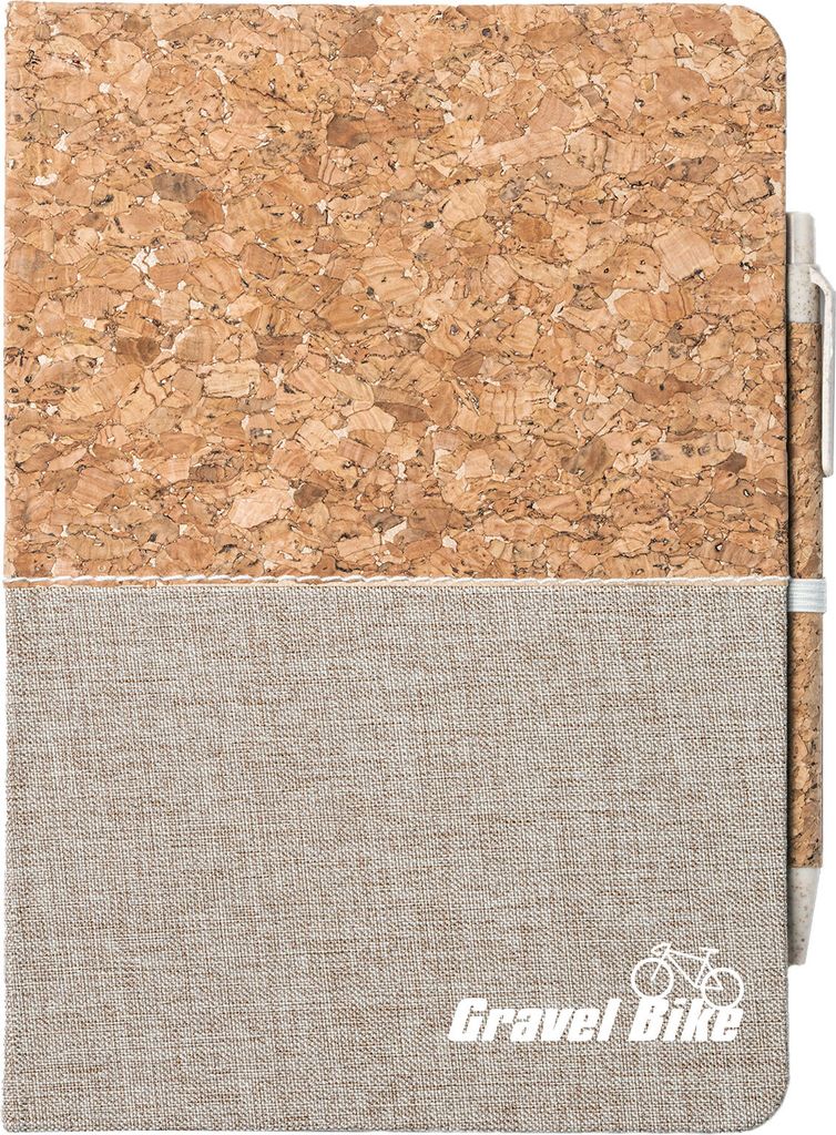 Huuraa Notizbuch A5 Gravel Bike Fahrrad Geschenk 80 Blatt inkl. Kugelschreiber Tagebuch Gravel Bike Geschenkidee