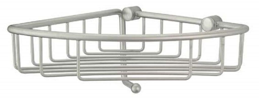 Sanwood Eck Dusch Korb Wand Ablage Regal Bad Dusche mit Haken Messing satiniert