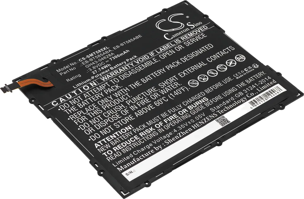 Batterie Li-Po Longue Durée pour Samsung Galaxy Tab E 10.1 et SM-P585N