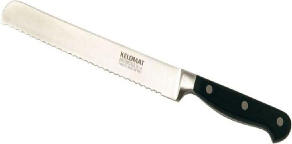 Kelomat Brotmesser Wellenschliff 20cm Profi geschmiedet