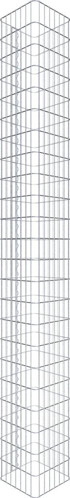 Gabionensäule eckig 37  cm x 37  cm, 230 cm Höhe, MW 5 cm x Produktbild 
