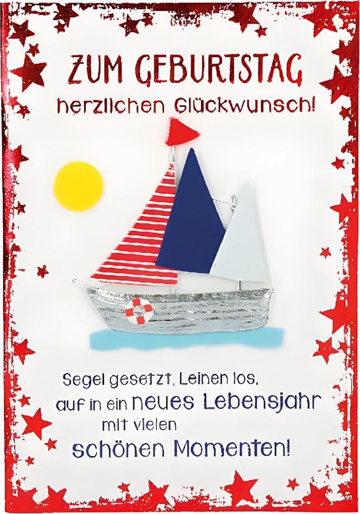 Elegance Klappkarte Grusskarte Geburtstagskarte - Zum Geburtstag herzlichen Glückwunsch