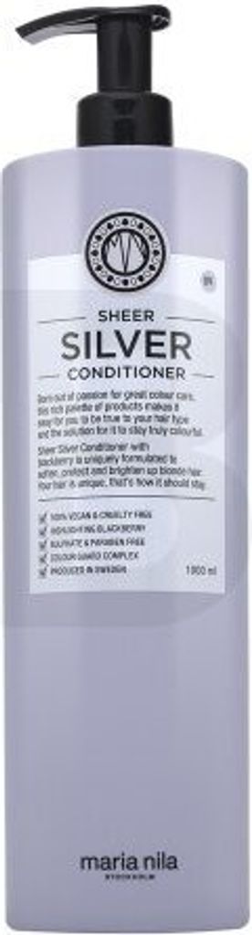 Maria Nila Sheer Silver Conditioner pflegender Conditioner für platinblondes und graues Haar 1000 ml