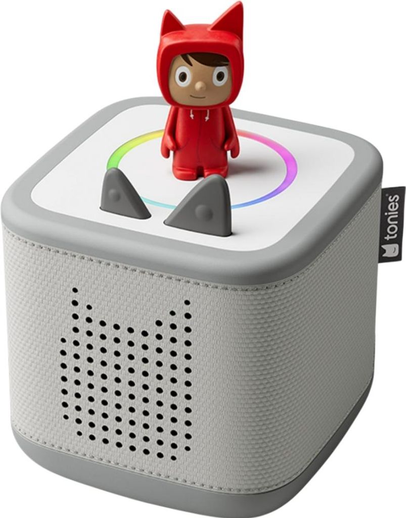 Tonies Toniebox 2 Mondgrau Starter Set Kreativ-Tonie Rot [DACH]