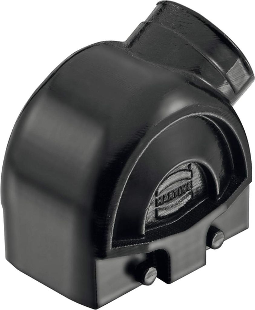 HARTING Han ECO Mod. 10 Tüllengehäuse ohne Kabelverschraubung, 1xM32 seitlicher Kabelabgang, für 2 Bügel (am Unterteil)