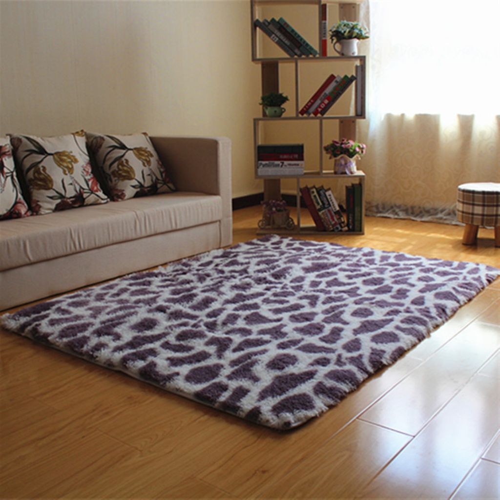 Gradient Shaggy Plš¹sch Teppich Anti-Rutsch-Rechteck Flauschige Teppiche Home Decoration fš¹r Wohnzimmer Boden Schlafzimmer Sofa Stuhl,Lila,80x...