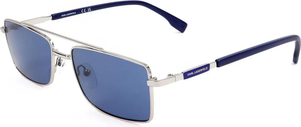 Lunettes de Soleil Homme Rectangulaires Argentées Karl Lagerfeld KL348S