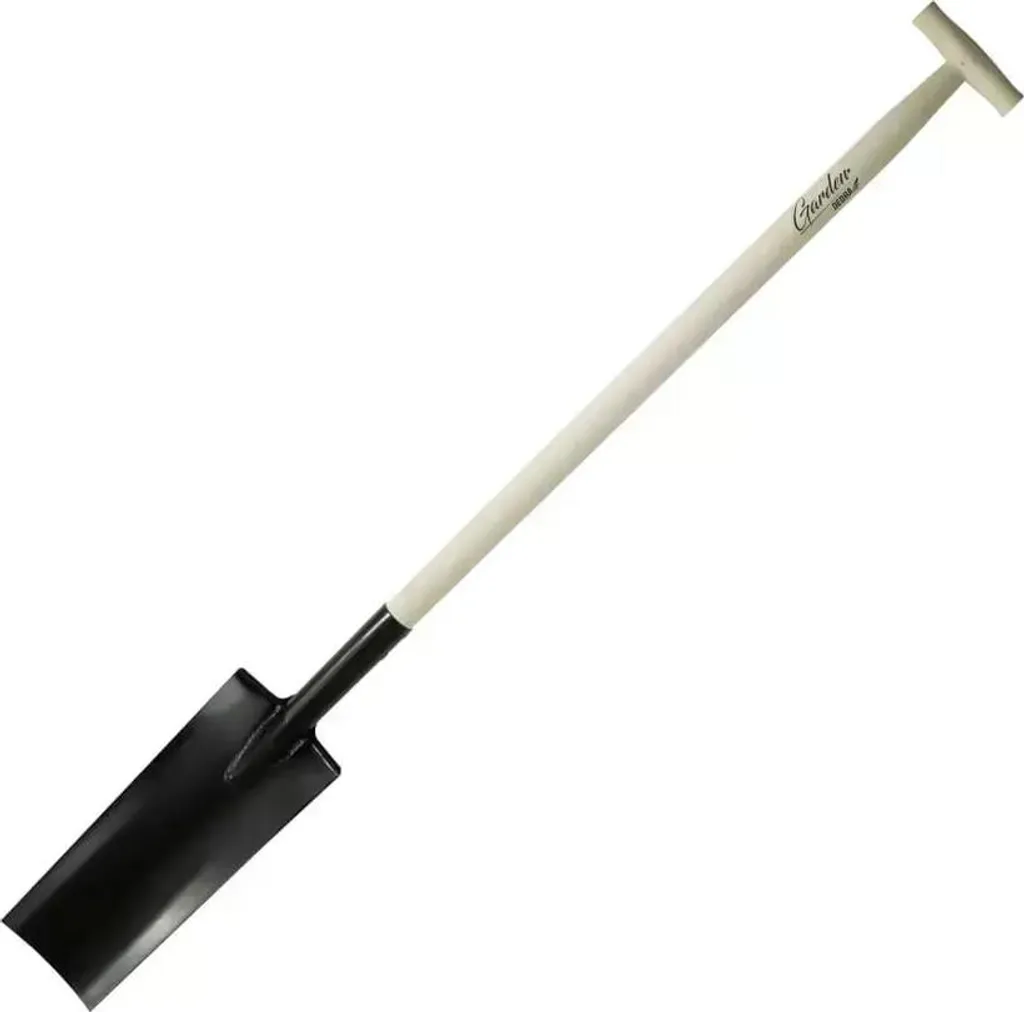 Bêche de drainage Dedra 80C008 avec manche en bois robuste - 120 cm