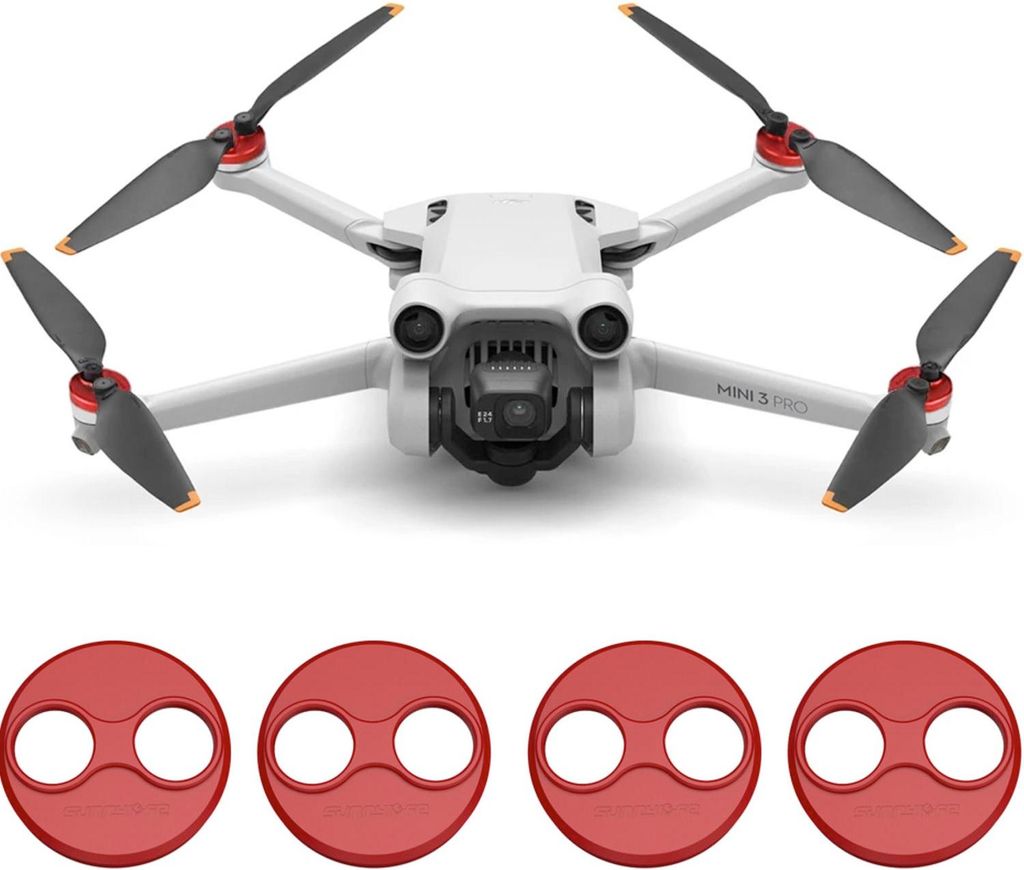 Motorabdeckungen für DJI Mavic Mini / 2 / SE / 3 / 3 PRO / 4 PRO - Rot