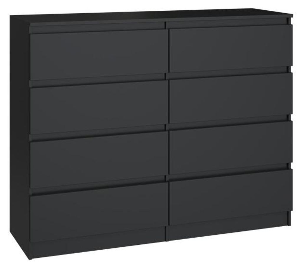 Topeshop M8 120 CZERŃ, Černá, 8 zásuvka/zásuvek, Obrázek produktu 