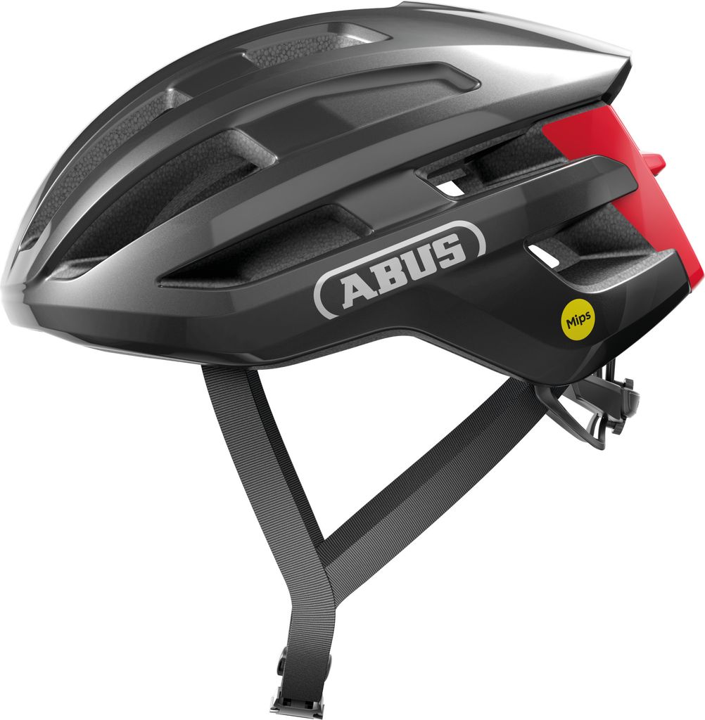 ABUS Rennradhelm PowerDome MIPS - leichter Fahrradhelm mit cleverem Belüftungssystem und Aufprallschutz - Italy - für Damen und Herren - Dunkelg...