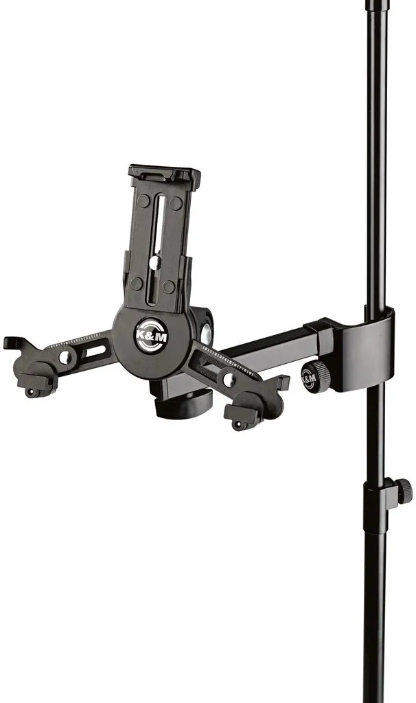 Support Tablette Universel K&M 19796 pour Musiciens et Stands de Micro