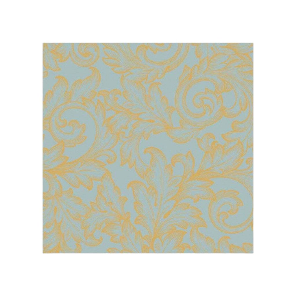 Servietten 33x33 cm - Baroque gold/mint