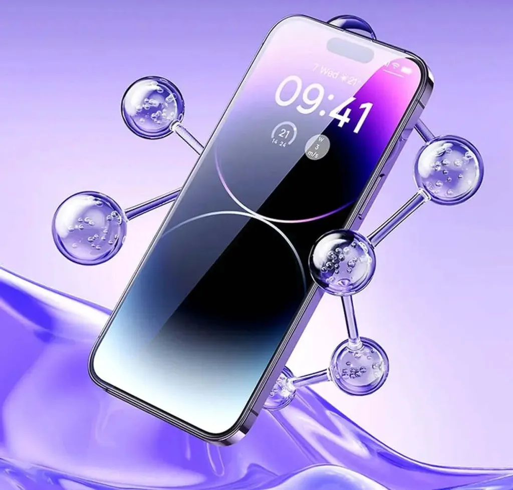 2 Pezzi Vetro Temperato Baseus iPhone 14 Pro + Kit Montaggio - 22