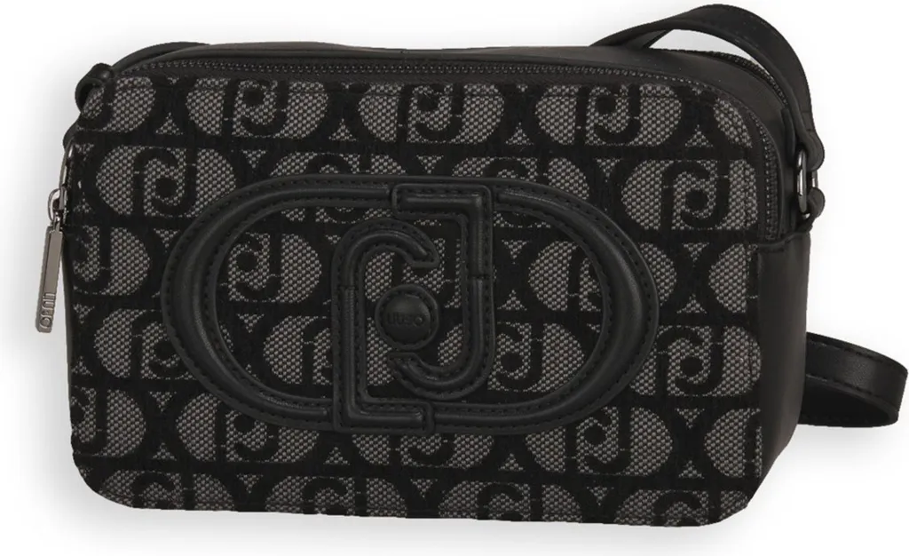 Sac Cabas Liu Jo Tote 4248Y9679 Noir en Similicuir avec Logo Métallique