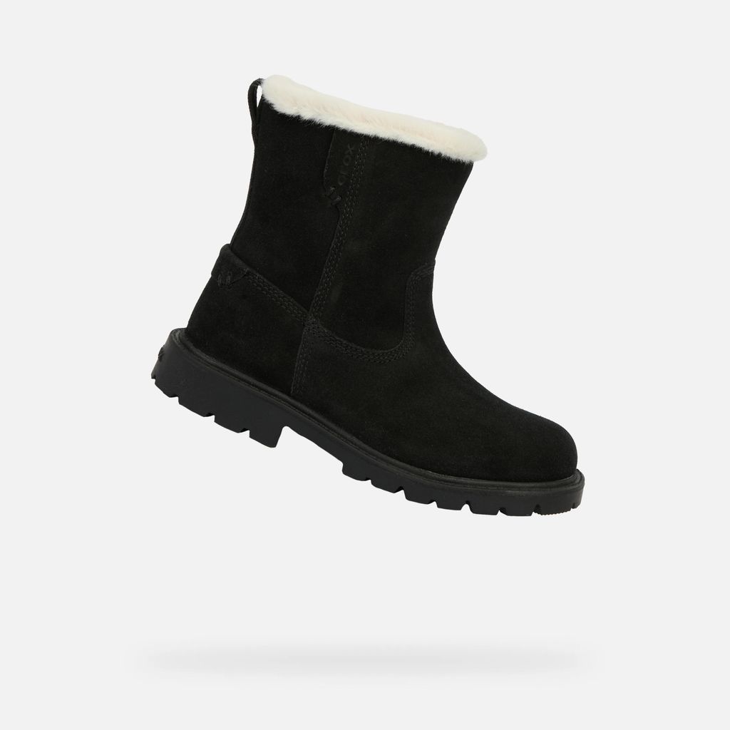 Geox Schwarze Mädchen-Winterstiefel Shaylax WPF 32