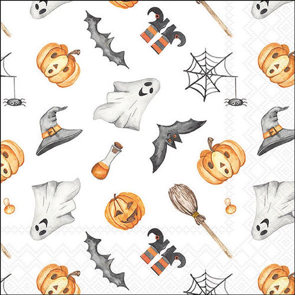 Servietten 33x33 cm - Happy halloween