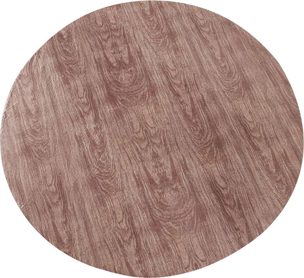 Passende runde Tischdecke, wasserdicht, ölbeständig, mit elastischen Kanten, Holzmaserungsmuster, rustikale Tischdecke für Feiertagspartys, Zuha...