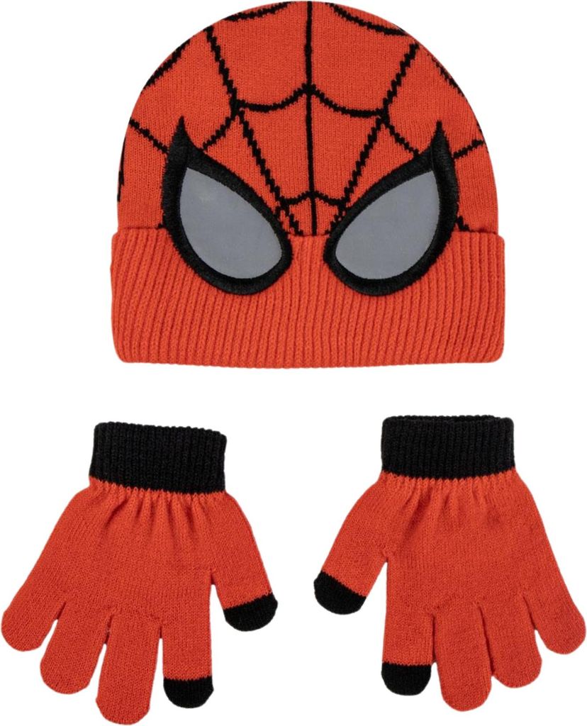 Marvel Spiderman Set aus Hut und Handschuhen