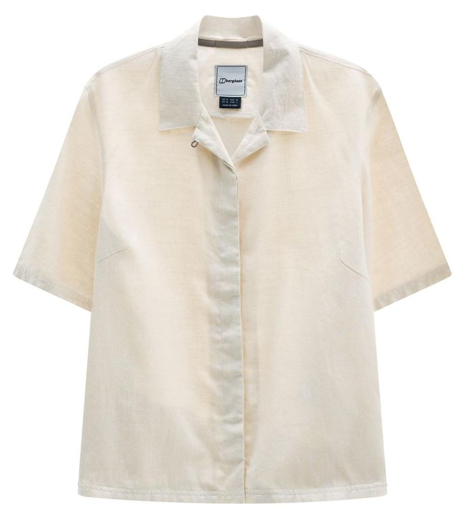 Harthwaite Short Sleeve Shirt für Damen - Berghaus, Farbe:Breeze/Wisdom Marl (DkGRY), Größe:UK 14 // DE 40