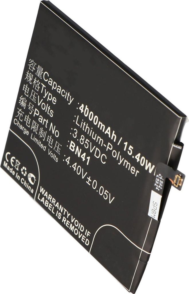Akku nur passend für Xiaomi Note 4 Akku BN41, BN41L Li-Polymer 3,85V, 4000mAh, 15,4Wh, built-in, ohne Werkzeug