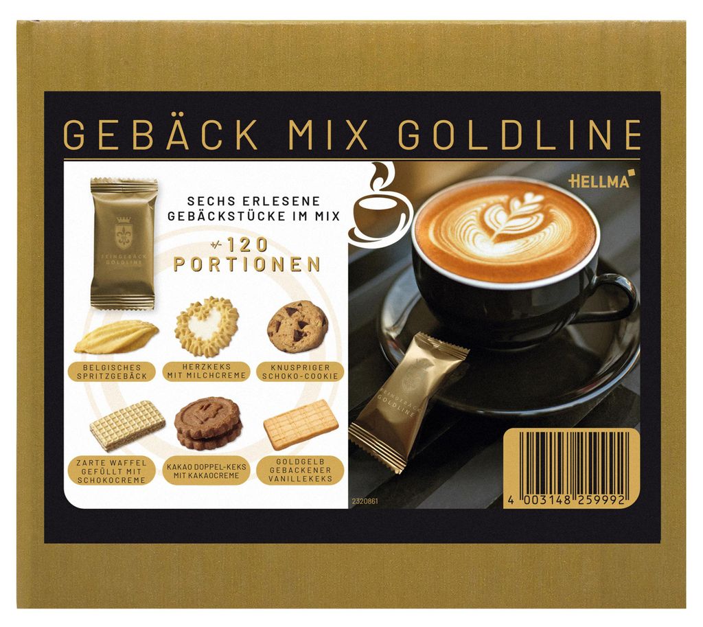 Hellma Gebäckmix Goldline, 120 porties (verpakking van 1) Productafbeelding 
