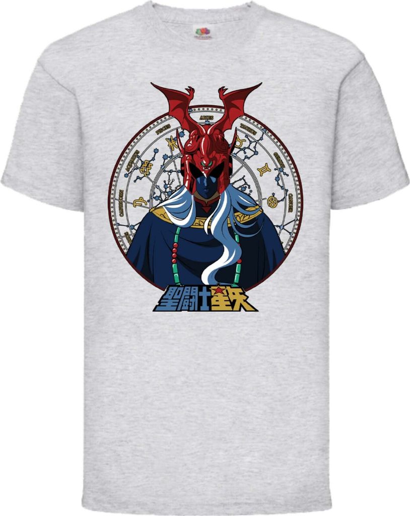 Kinder T-Shirt Saint Anime Seiya Knights Of The Zodiac Pope Ares Pope Ares, 3-4 Jahr - 104 / Grau