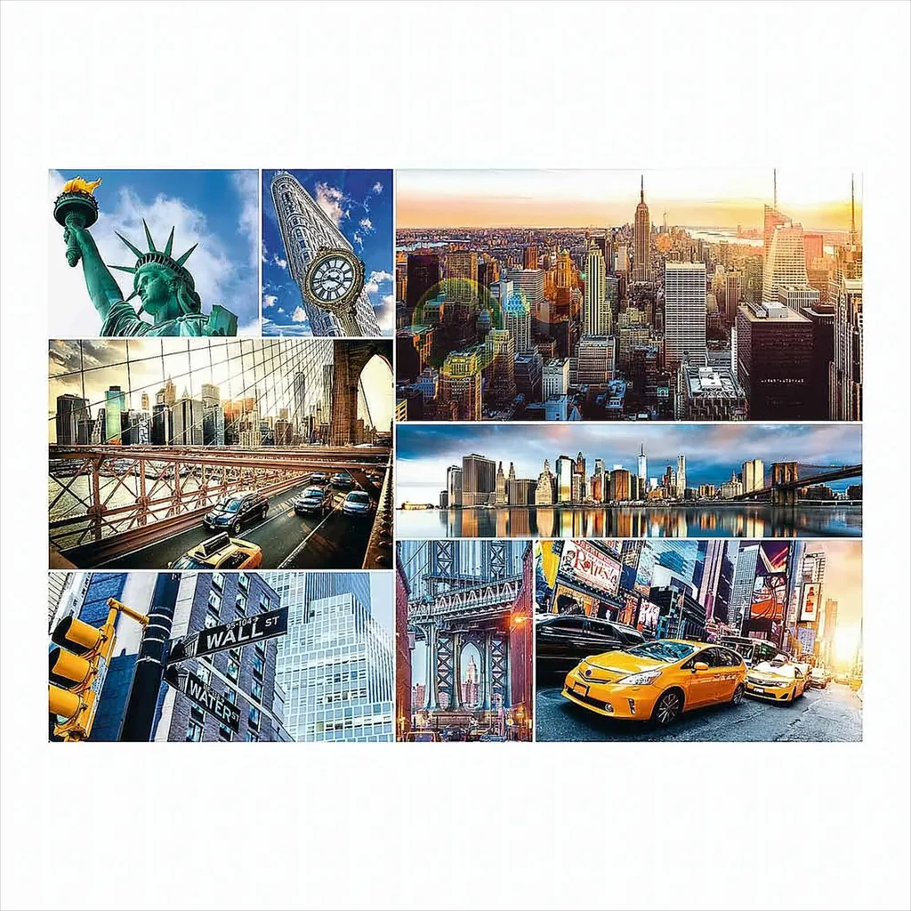 Puzzle Trefl New York Collage 1000 pièces - Puzzle Adulte Ville USA