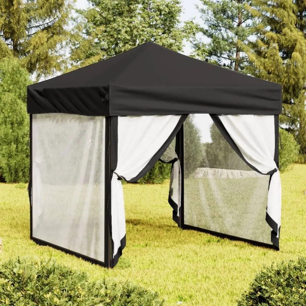 Gazebo Professionale 2x2 Nero | Tenda Design per Esterni
