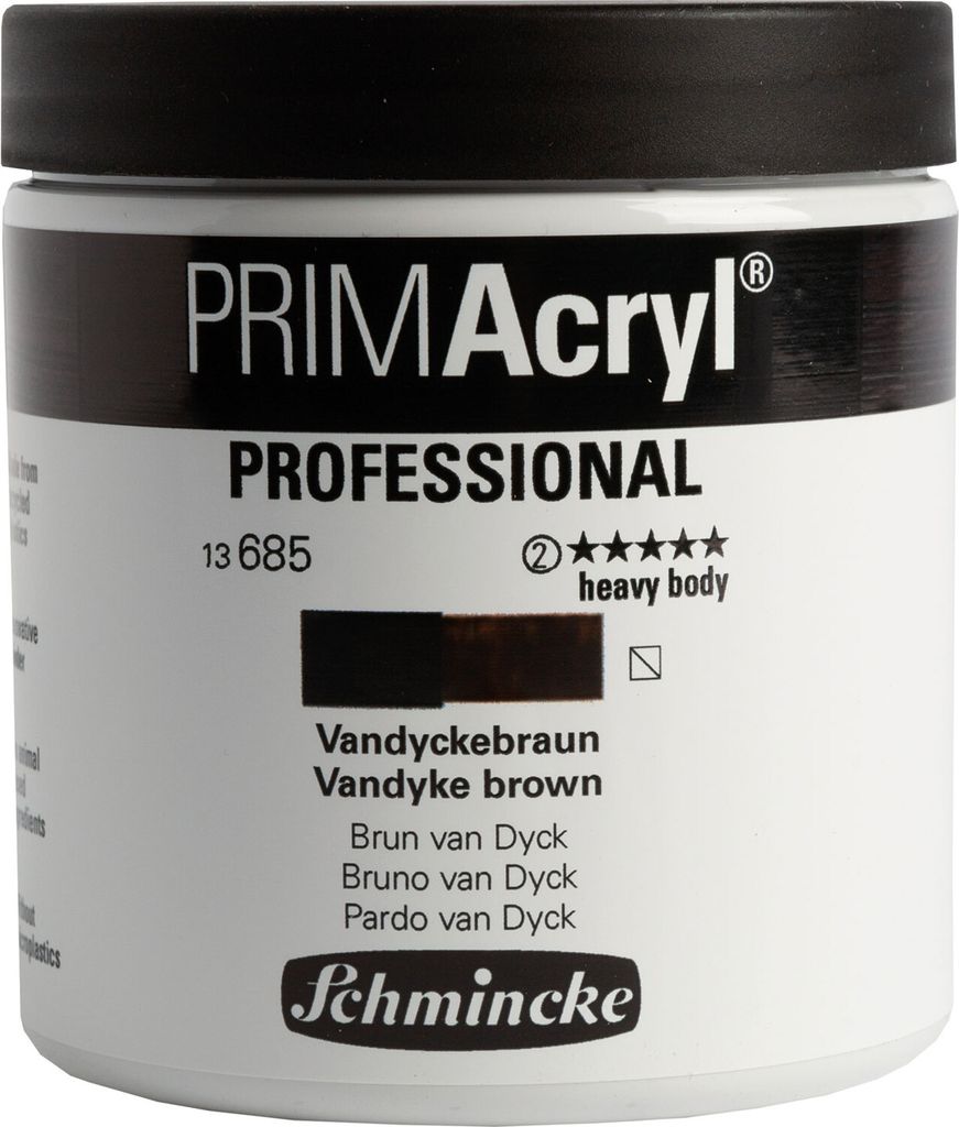 PRIMAcryl - Vandyckebraun - 237ml Feinste Künstler Produktbild 