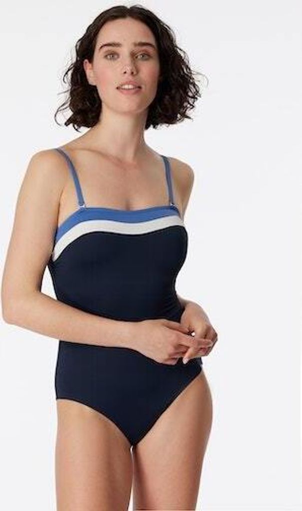 Schiesser Damen Bandeau Badeanzug multicolor 3 44  ST Produktbild 