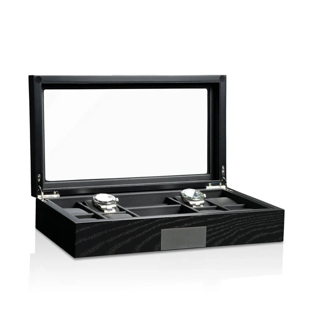 Heisse & Söhne 70019-167 Boîte à montres Monteray 8 Noir de luxe