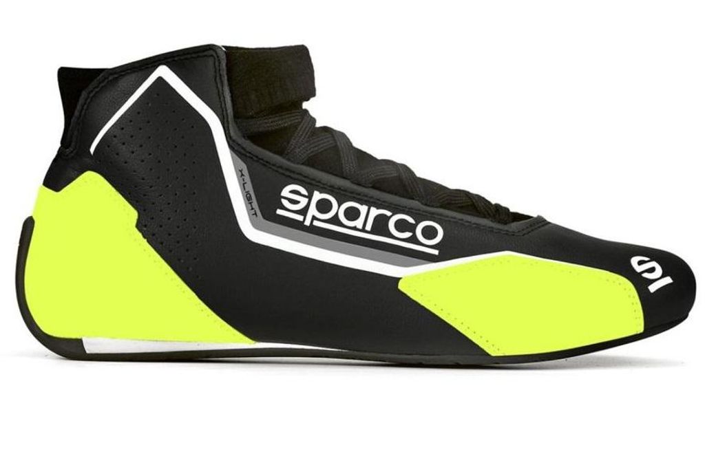 Verkauf! FIA8856-2018 Sparco X-Light Rallye-Schuhe Schwarz und Gelb karting Größe 46 Rennen