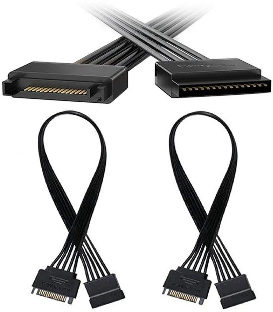 Éclairage LED vert SATA 30cm pour composants PC et lecteurs optiques