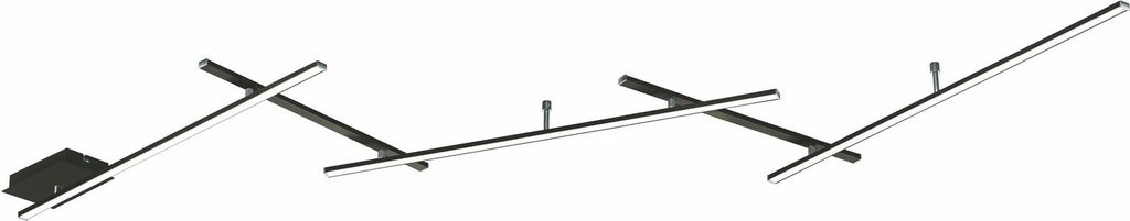 Plafonnier LED INDIRA 25 W, 3 000 K, 3 000 lm, métal noir, Image du produit 