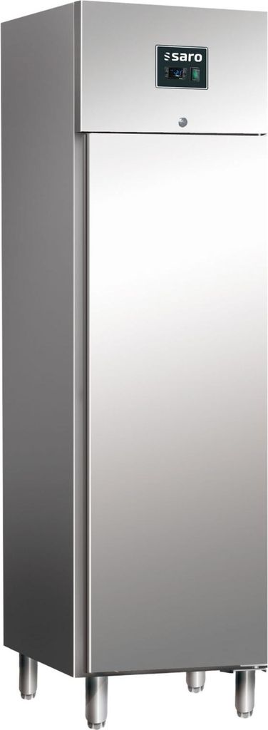 SARO Gewerbekühlschrank - 1/1 GN, Modell GN 350 TN Gewerbekühlschrank, Gastro Kühlschrank, Edelstahl, Volltür, Digitale Temperaturkontrolle, Re...