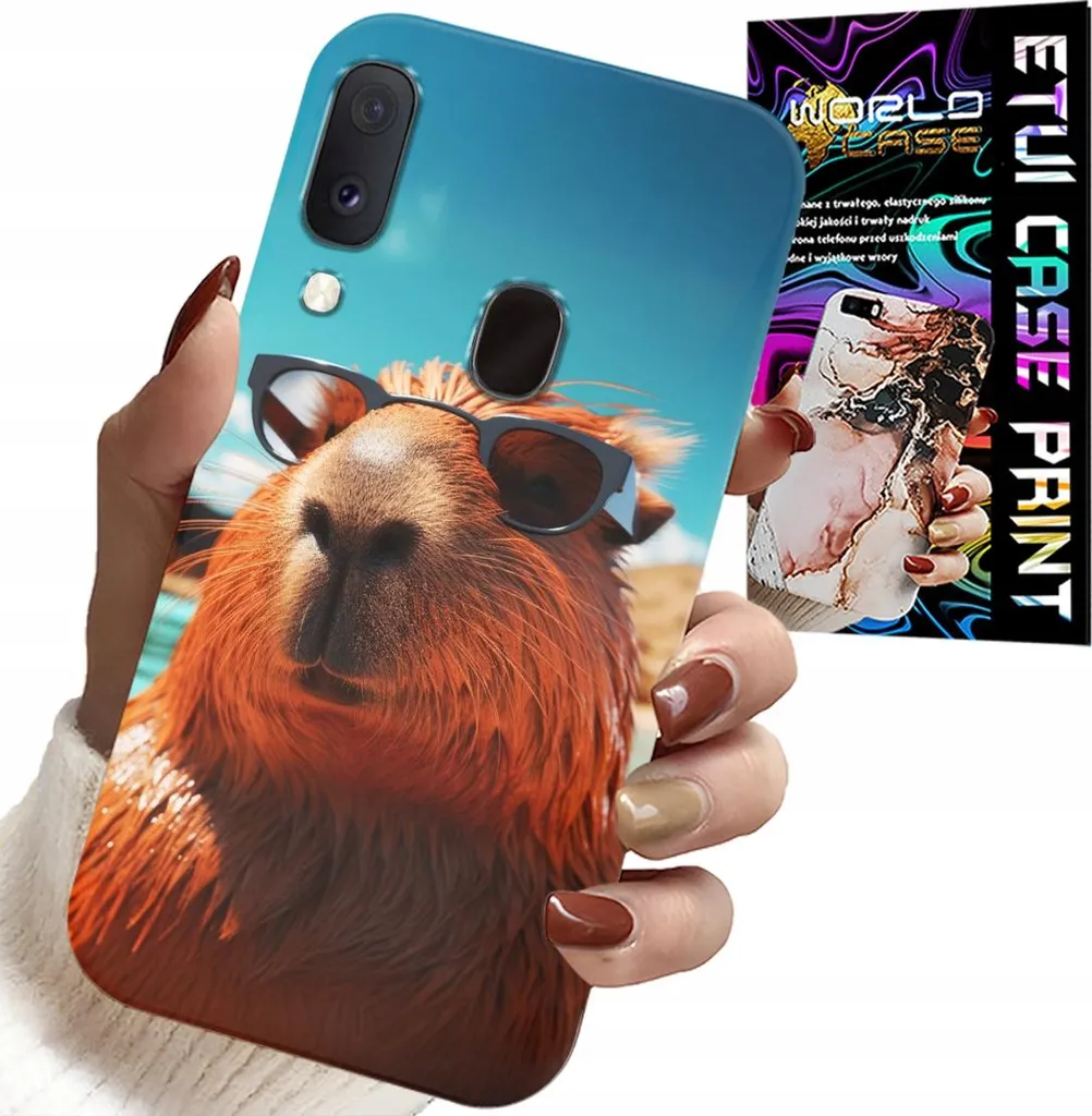 Custodia Samsung Galaxy A40 Sweet Capybara + Vetro Temperato 9H