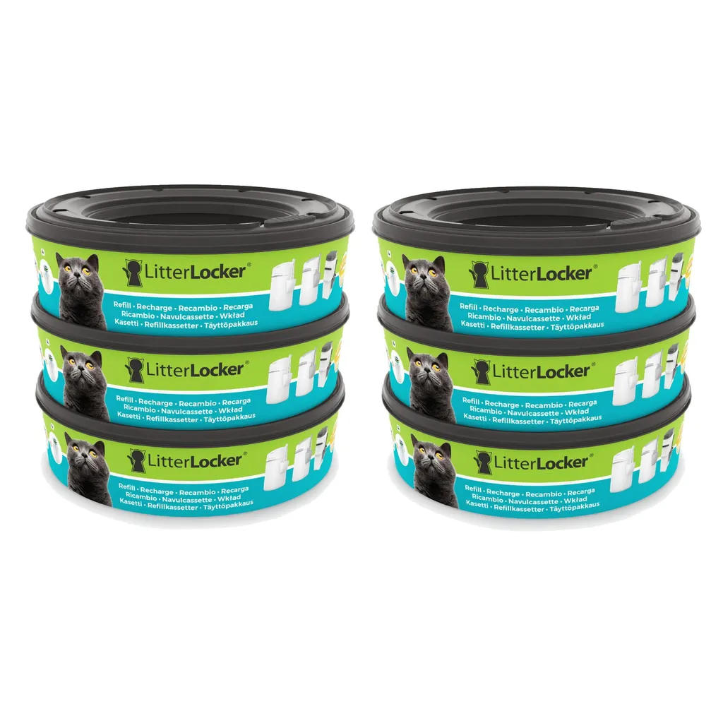 Pacco Risparmio 6 Ricariche LitterLocker - Massima Durata e Zero Puzza