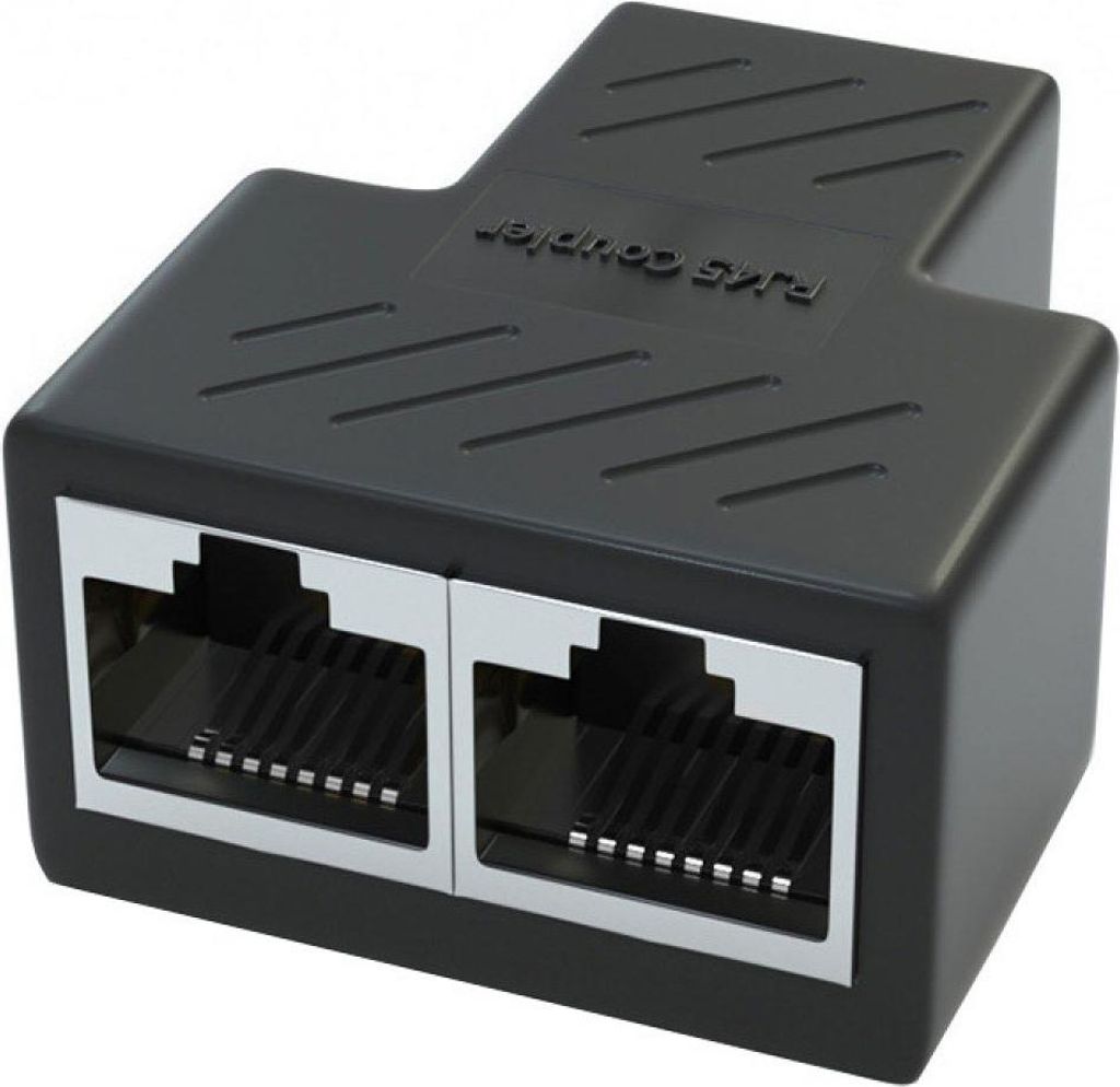 Ethernetový rozbočovač RJ45 LAN síťový adaptér, 2 balení, 1 Obrázek produktu 