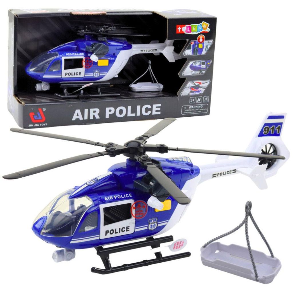 Lean Polizeihubschrauber Haken Bahre Lichter Sounds 1:14