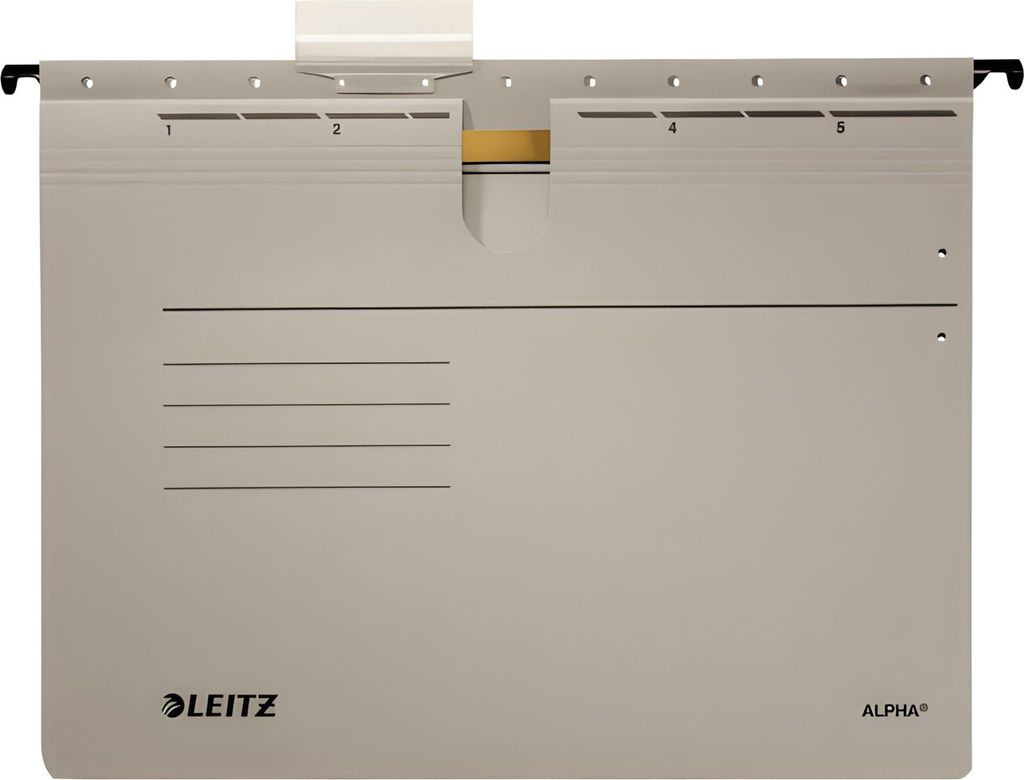 LEITZ 1984 Hängehefter ALPHA kfm. Heftung PendarecKarton 5 Stück grau
