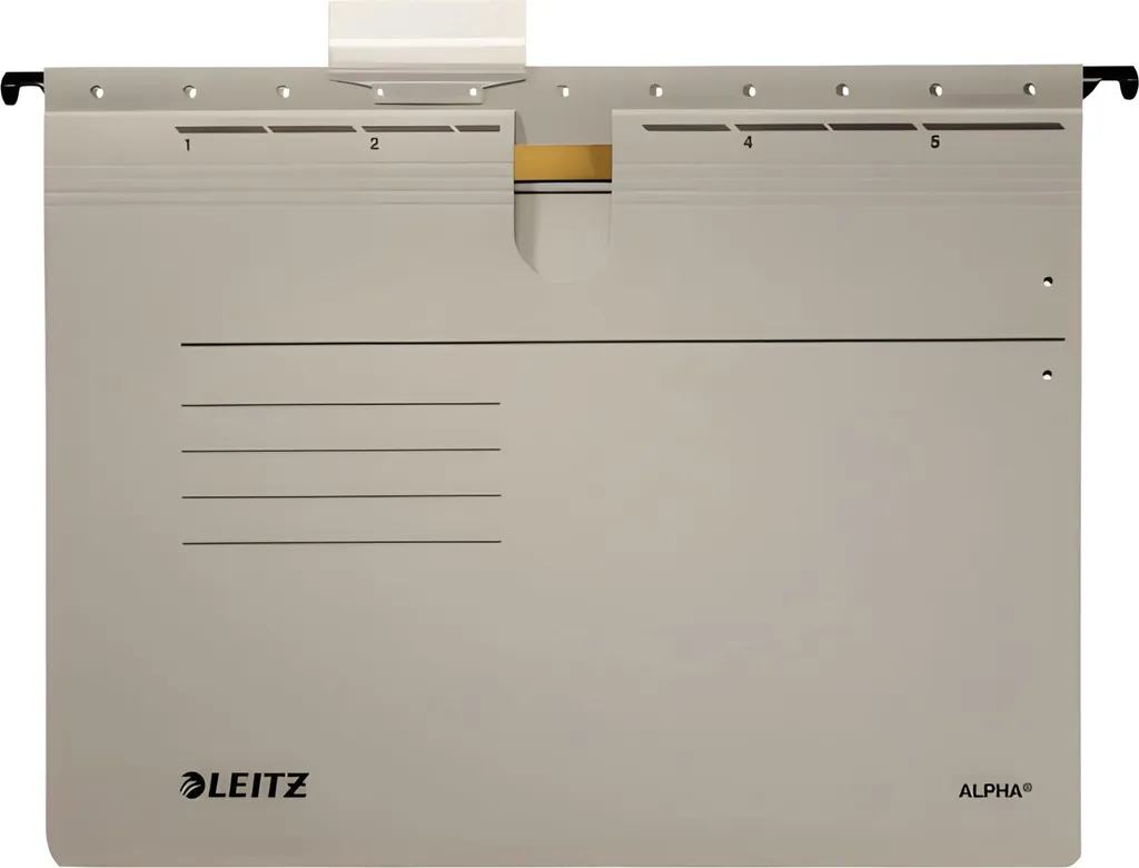 Dossier suspendu gris Leitz ALPHA pour le classement A4 - 5 pièces solides