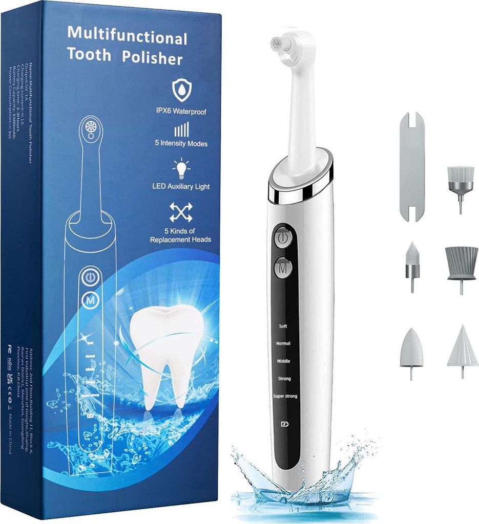 Zahnreiniger elektrisch, Zahnstein Entferner mit 5 Produktbild 