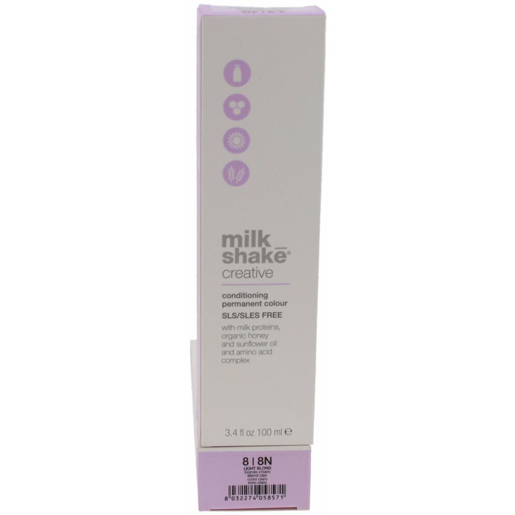 milk shake Creative Conditioning Permanent Colour 8 Natural light blond 100ml