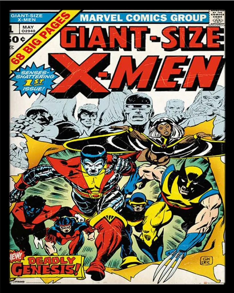 Cornice X-Men Shinsuke in MDF Nero con Acrilico - Idea Regalo Collezionisti