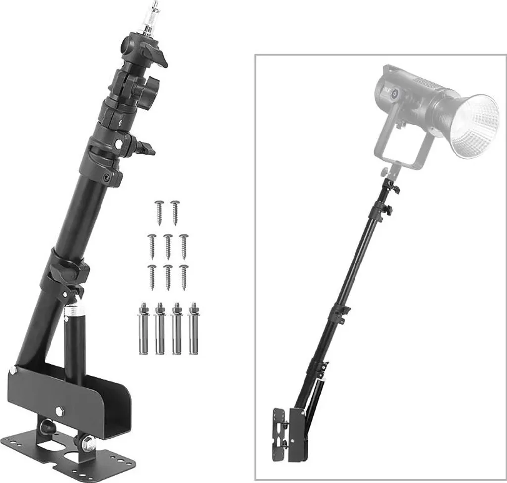 Support Mural Triangle Boom Arm en Métal pour Studio Photo 100cm